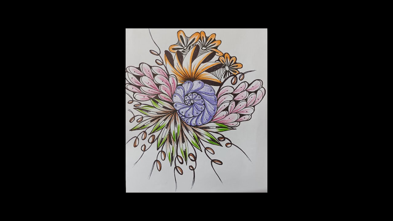 Unique Zentangle | zentangle art | pattern art | zentangle pattern step ...