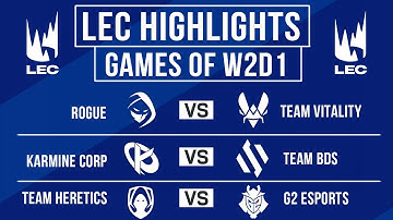 LEC Highlights ALL GAMES Week 2 Day 1 | LEC Spring 2025