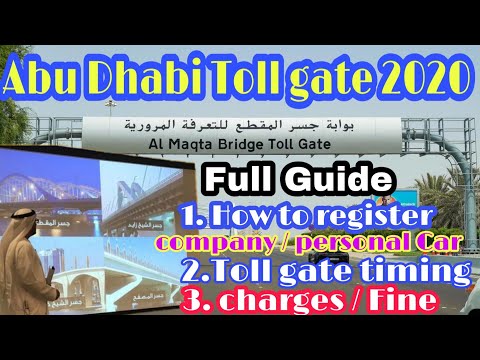 2020 AbuDhabi Toll gate full Guide with gohar info | how to register | timing | free Hours#tollgate