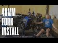 48mm KYB Fork Installation - World Raid Tenere