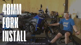 48mm KYB Fork Installation - World Raid Tenere