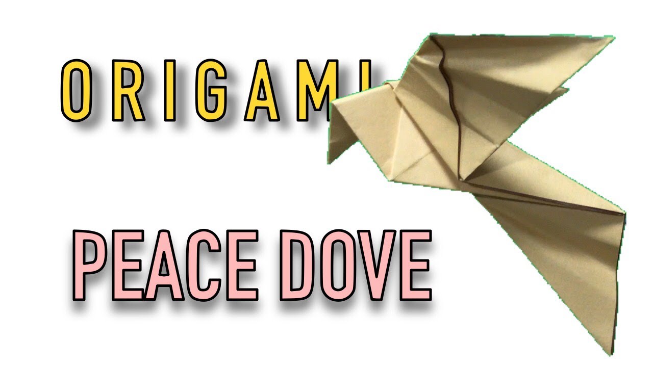 Origami Peace Dove Stop Motion 折り紙 平和 鳩 ストップモーショ Youtube