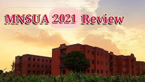 MNSUA University Over view | new look.