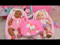 Perfectly Cute baby doll Before Daycare Routine packing baby doll bag