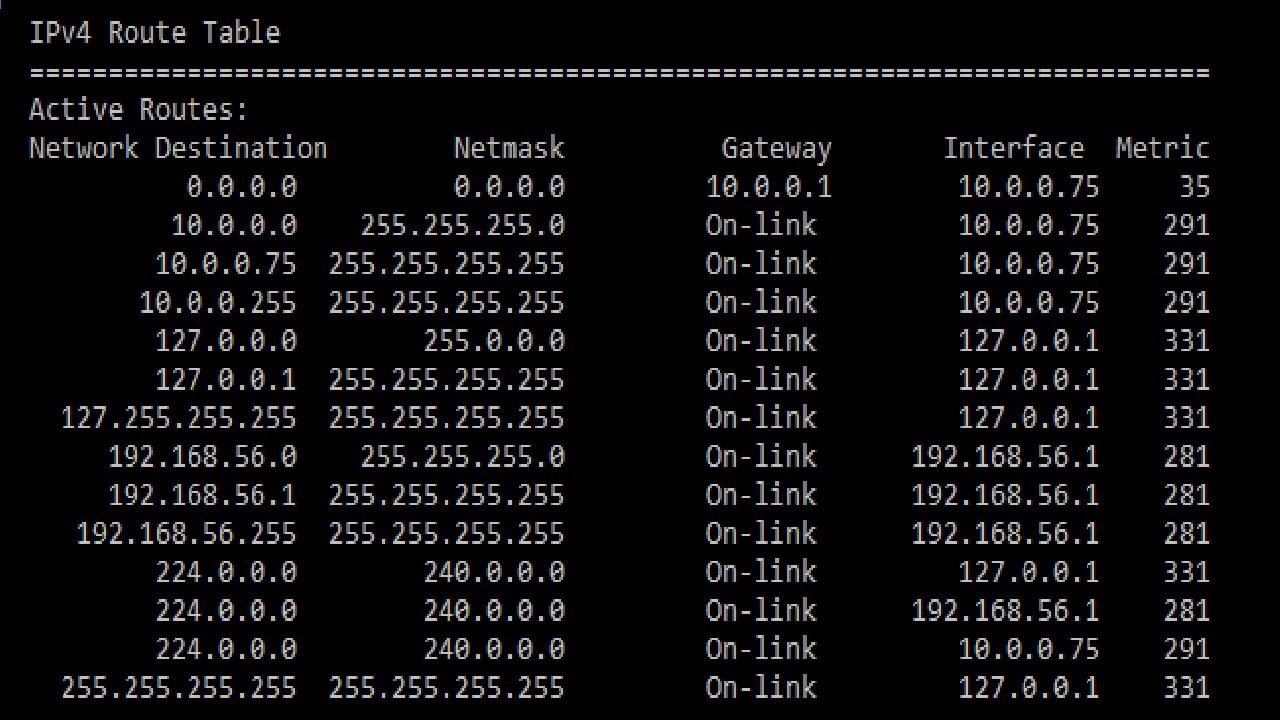 How to add a static tcp ip route to the windows routing table youtube