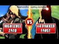 GGST High Level Gameplay | HIGH LEVEL ZATO (Nanashi) vs #4 RANKED FAUST (sanu kingu)