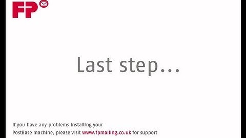 PostBase franking machine  install Step 7