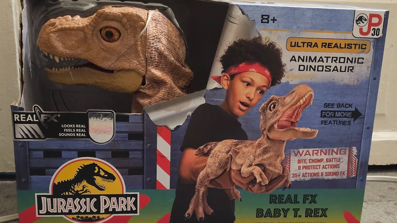 JURASSIC PARK REAL FX BABY T-REX PUPPET REVIEW - YouTube