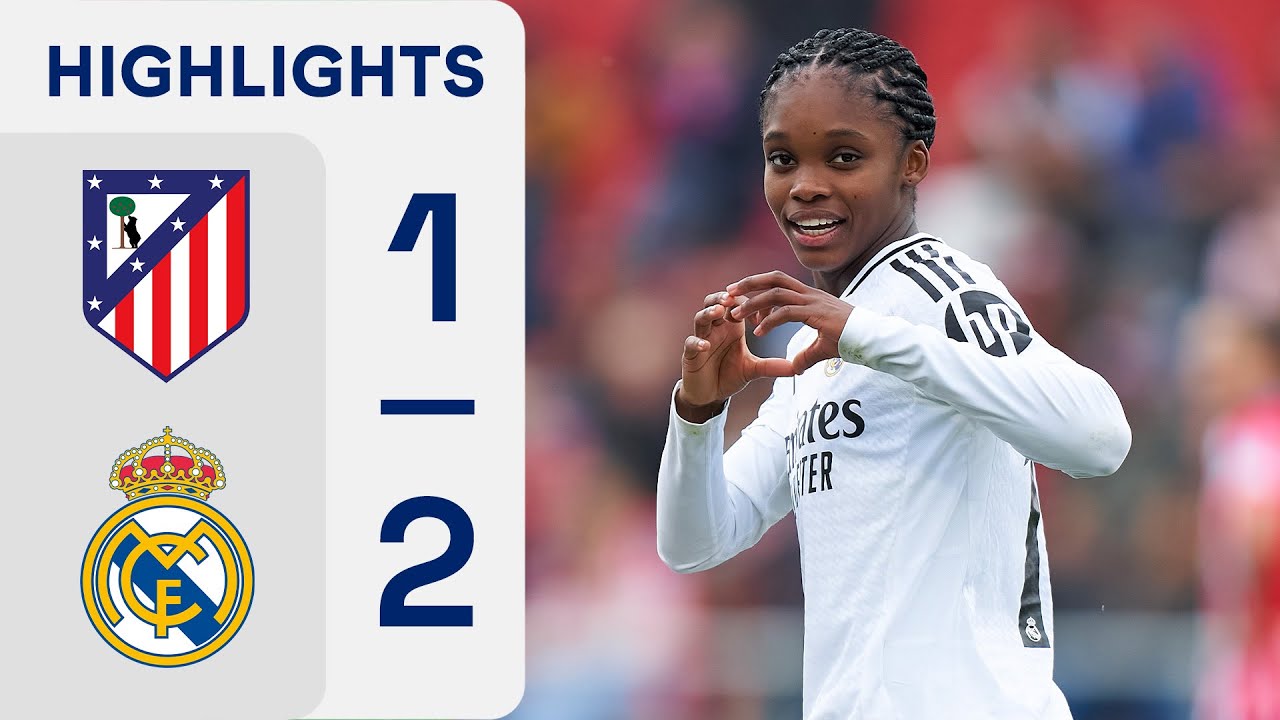 ATLÉTICO DE MADRID 1 - 2 REAL MADRID | RESUMEN LIGA F