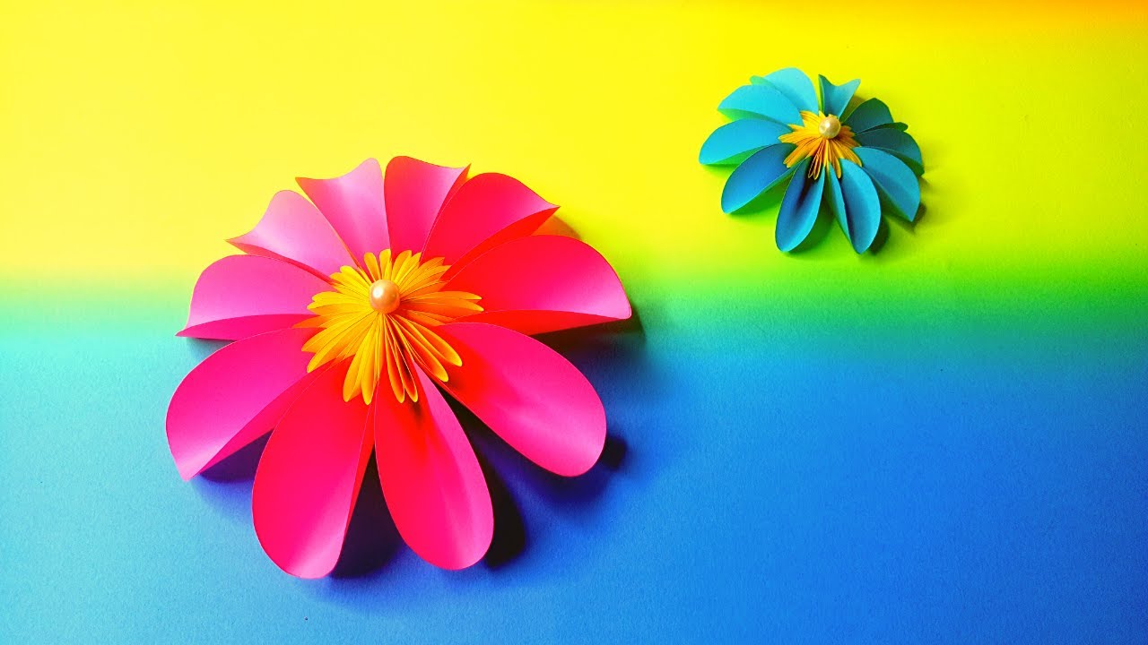 Cara Membuat Bunga Daisy dari Kertas Origami Untuk 