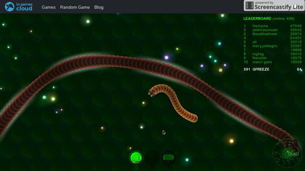 Wormax.io Let's Play! Destroying Noobs Compilation
