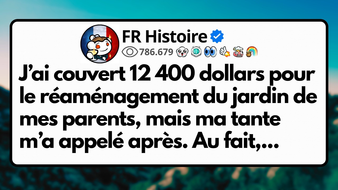 Un dimanche calme, j'ai transféré le dernier paiement pour la rénovation du jardin de mes parents. Dix minutes plus tard, ma tante m'appelait : « Au fait, la fête sera en famille restreinte,...
