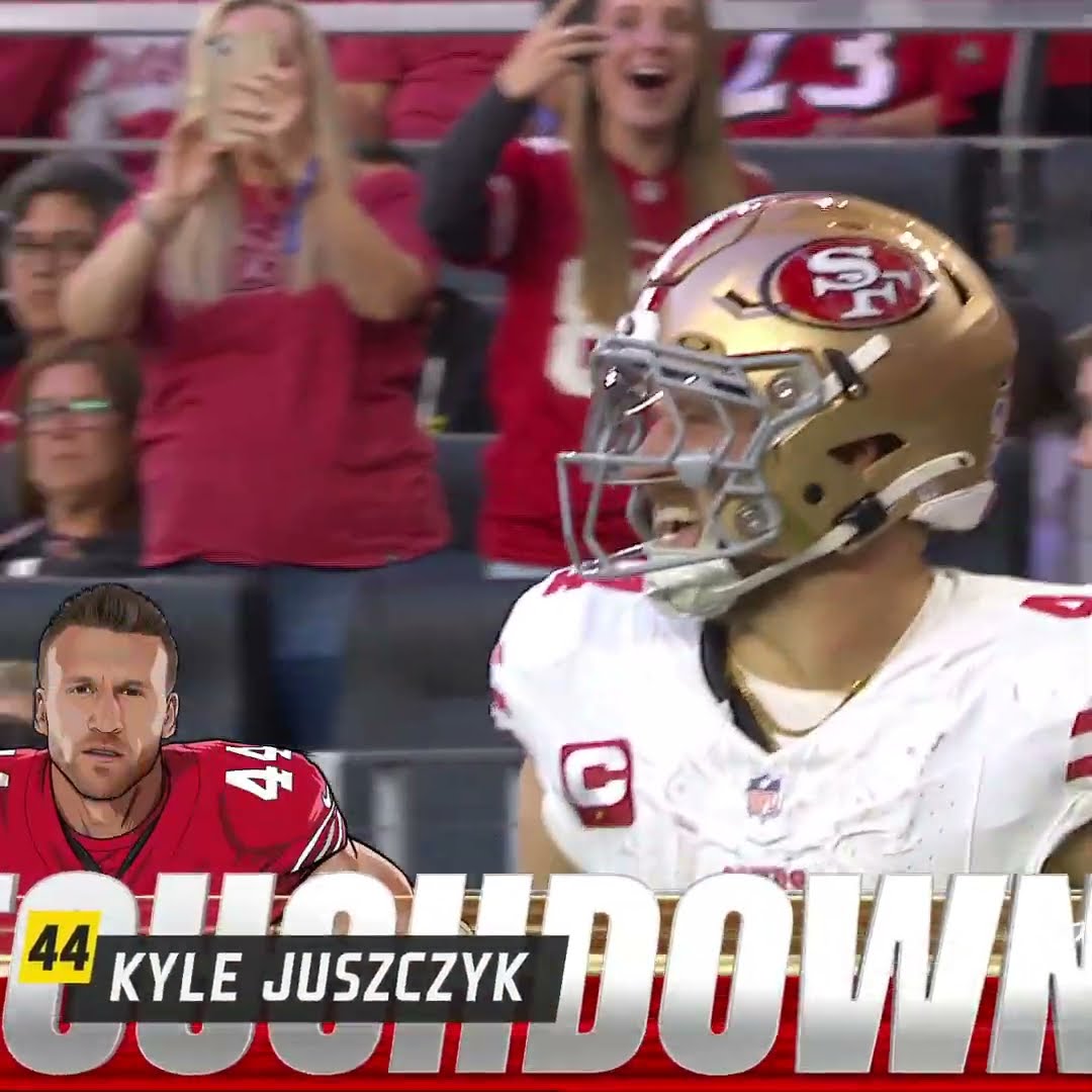 Kyle Juszczyk catches for a 36-yard Touchdown vs. Arizona Cardinals