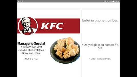KFC rewards application