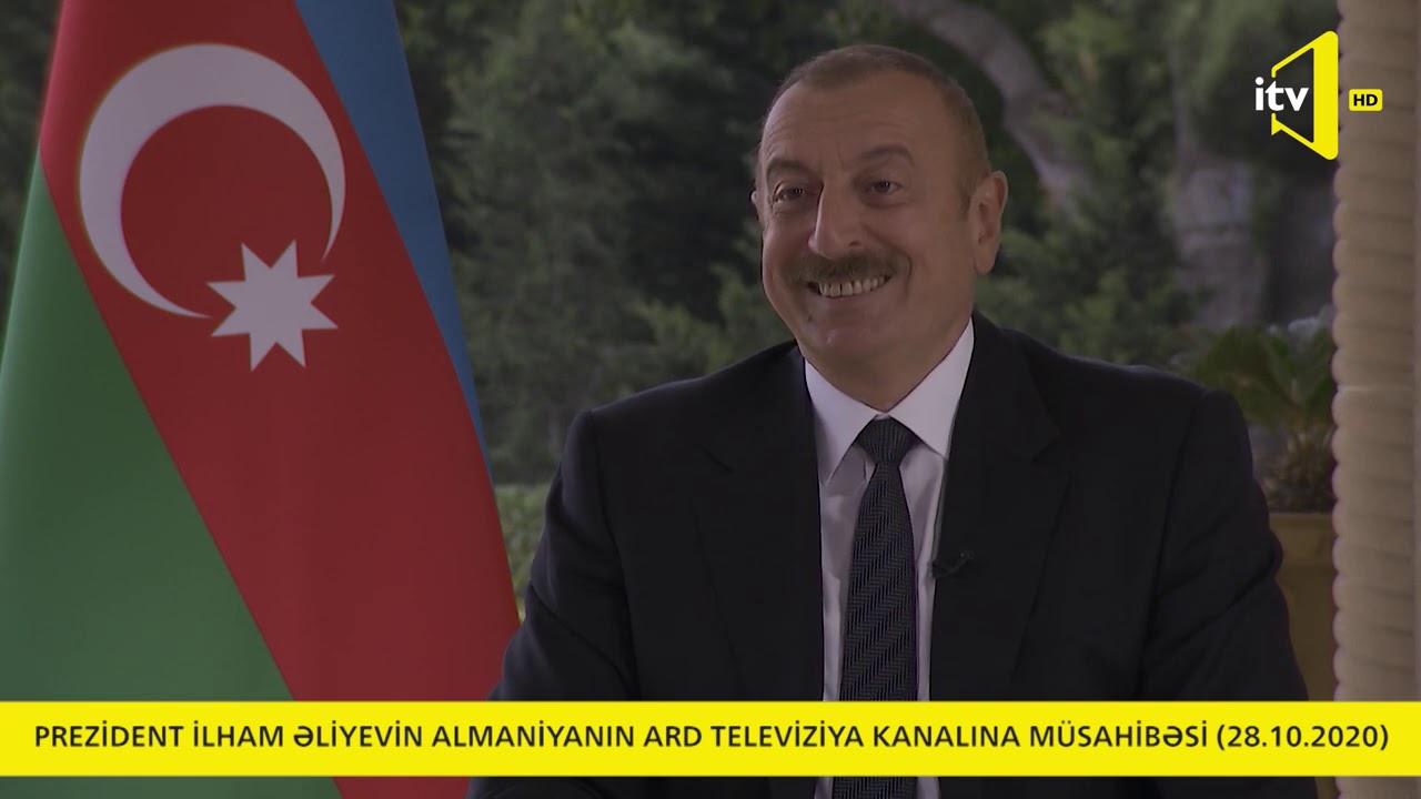 Prezident İlham Əliyevin Almaniyanın ARD televiziya kanalına müsahibəsi (28.10.2020)
