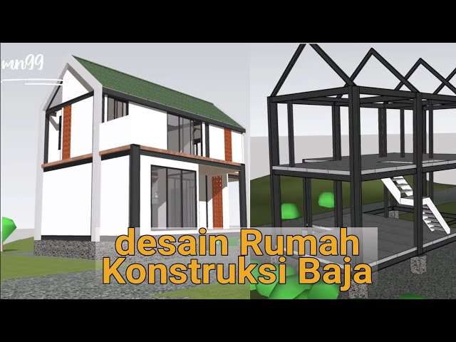 Desain rumah konstruksi Baja class=