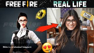 All female active characters ability || Free fire all charectors in real life 2022 - [Ep.5]