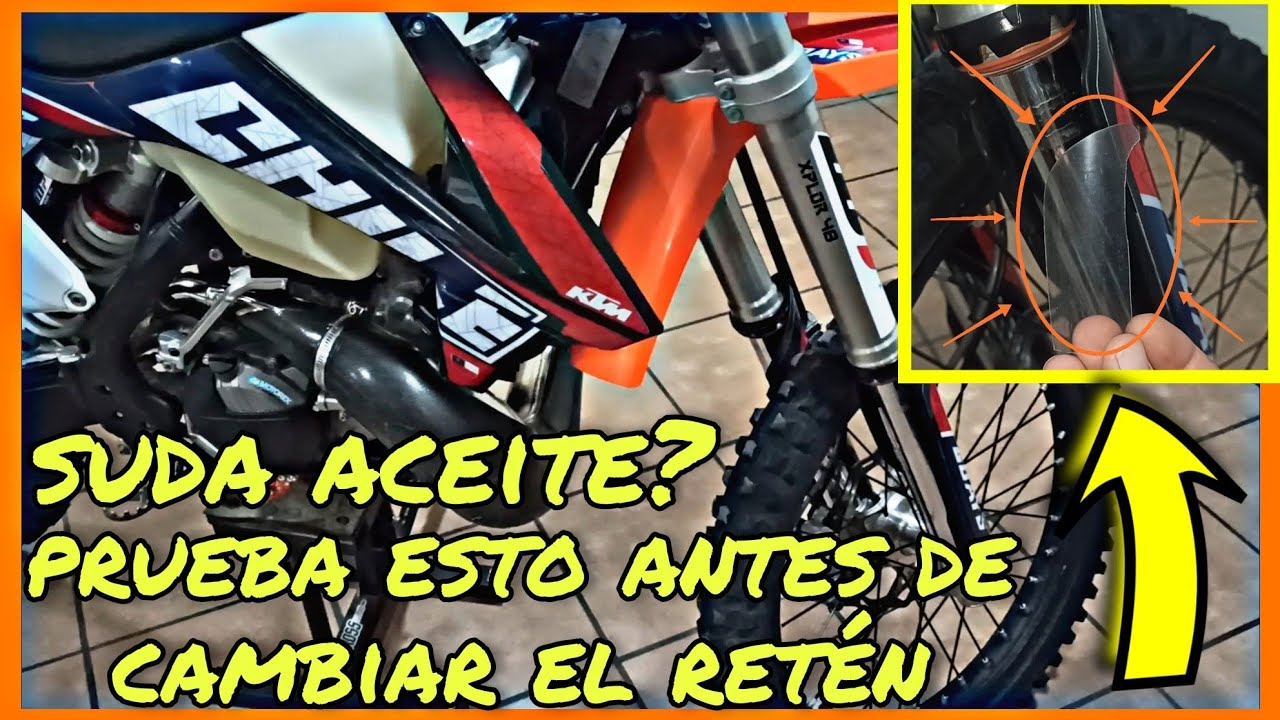 Como limpiar reten de horquilla de suspension