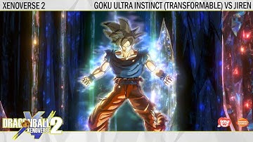 Goku Ultra Instinct -Sign- Transformable to MUI vs Jiren! Dragonball Xenoverse 2