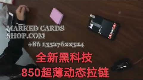 Zipper Camera for Poker Tricks