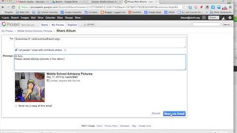 Picasa Web Albums Tutorial