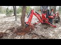 Root ripper and quick connect taking out a old tree buy here httpsretailremscom