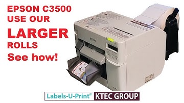 EPSON C3500 - use our LARGER external rolls - Labels-U-Print ® - KTEC GROUP UK
