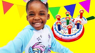 Pretend Play with Birthday Cake Set Happy Birthday Song عيد ميلاد سعيد