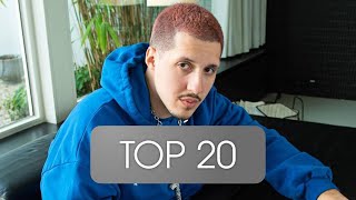 Top 20 Meistgehörte RIN Songs (Spotify) Stand 13.06.2021