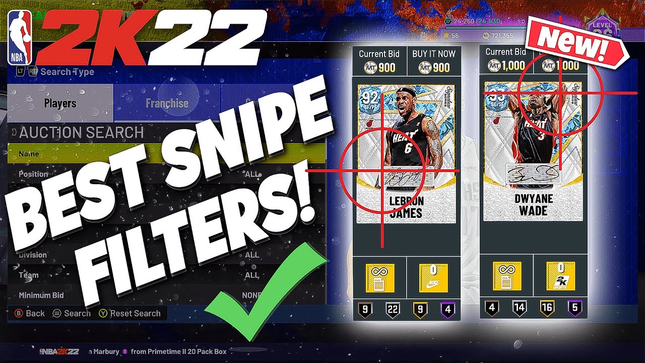 THE BEST SNIPE FILTERS TO USE RIGHT NOW IN NBA 2K22 MYTEAM! (NEW SECRET FILTER)