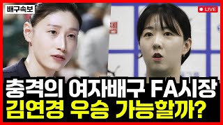 충격 이적의 연속! 난리난 여자배구 FA시장! 김연경 4번째 우승 가능할까..?!