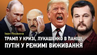 Іван Яковина: Трамп у кризі, Лукашенко в паніці, Путін у режимі виживання