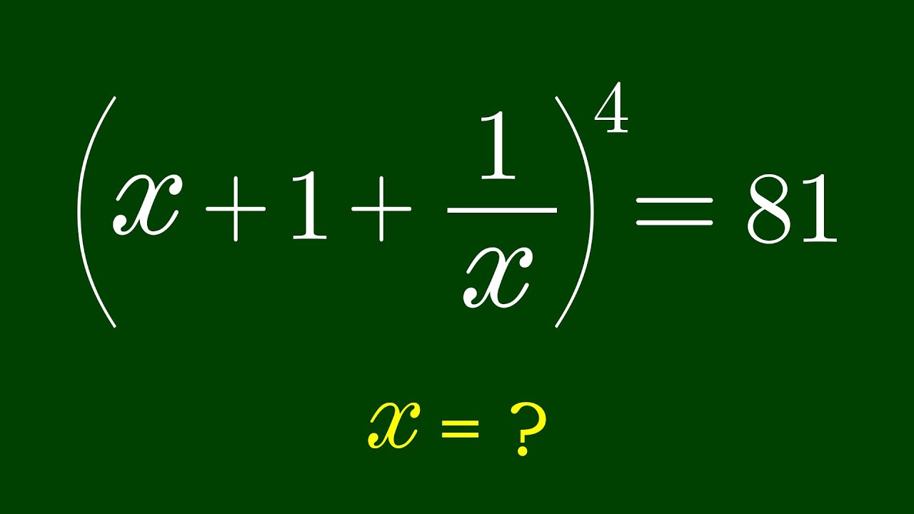 A Nice Algebra Problem | Math Olympiad | Do Not Substitute