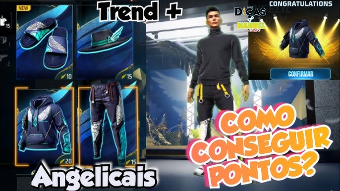 COMO PEGAR GRÁTIS GUIRIA ANGELICAL- SKIN PRISIONEIRO NO EVENTO O JOGO VIROU FREE  FIRE FIRE 