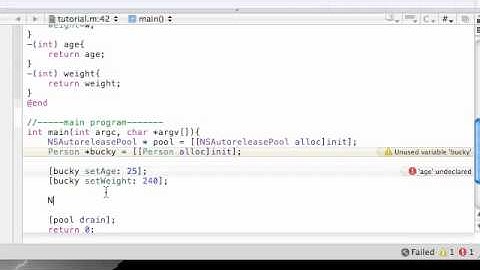 Objective C Programming Tutorial - 8 - Accessing Instance Variables