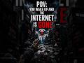 Amazing Viral Facts | You wake up and the entire internet is gone🤯 #shorts #interestingfacts