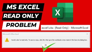 How to fix/solve read only problem in Ms Excel | Ms Excel read only problem/error solution