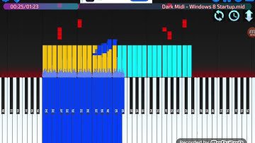 Dark MIDI - Windows 8 Startup Alll. Pianopia 