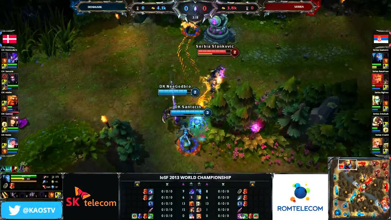 Denmark Vs. Serbia - Group stage - IeSF 2013 world championship