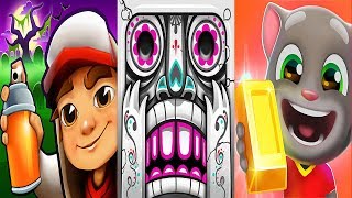 Subway Surfers VS Temple Run 2 VS Talking Tom Gold Run Halloween 2018 screenshot 5