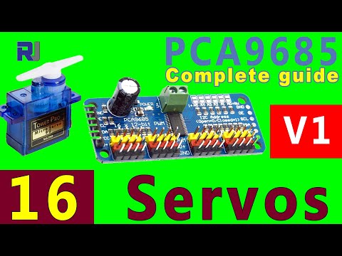 Complete guide to PCA9685 16 channel Servo controller for Arduino with code V1