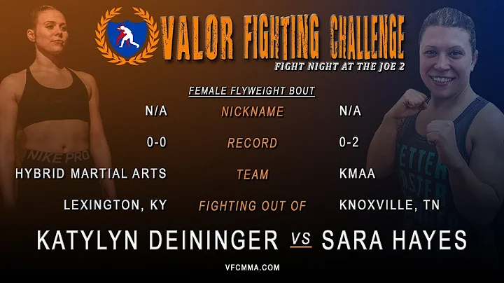 VFC 55 Katylyn Deininger vs Sara Hayes