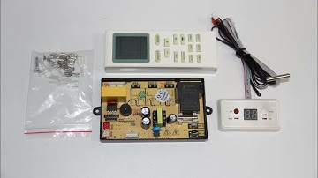 How to install universal air conditioner PCB control board？PG motor