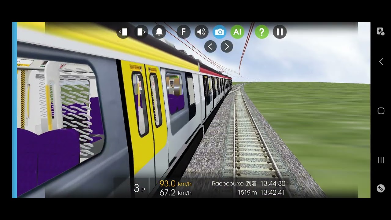 Hmmsim 2 MTR East Rail Line From Tai Wai to Racecourse R-Train - YouTube