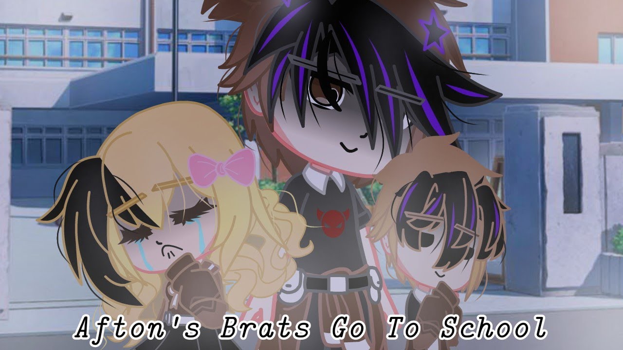 Afton's Kids Go To School | Afton Family | ⚠️BL00D & SW3ARING⚠️ - YouTube