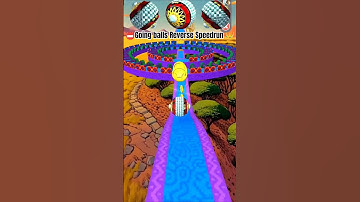 CRAZY Reversing SpeedRun with ONE EyeBall! | Going Balls Reverse Speedrun #goingballs #shorts