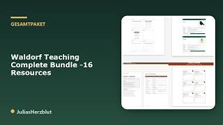 Waldorf Teaching Complete Bundle – 16 Resources | Printable PDF Download