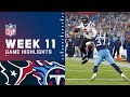 Texans vs. Titans Week 11 Highlights | NFL 2021