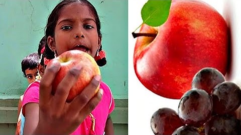 1st CLASS-(Unit5)FRUITS.Apple apple,Red red apple( rhyme)by kiddiestube for children/Nursery rhymes