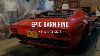 We found a Lamborghini Miura in an actual barn!